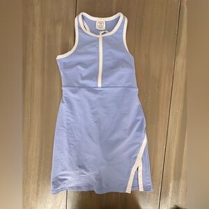 Sage Collective Light Blue Zip-Up tennis dress